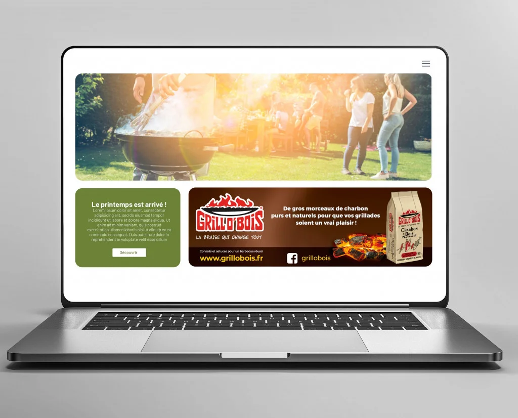Communication produit 6 communication produit Grillo Bois bannieres site