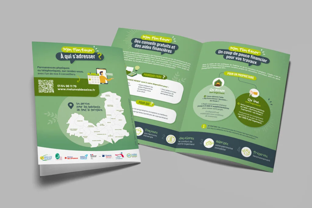 Campagne de communication 4 campagne de communication Mon Plan Renov depliant