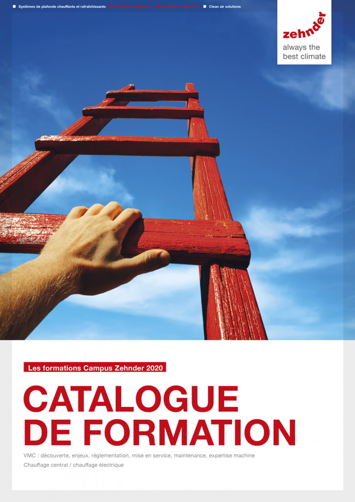 Création catalogue & autres supports 6 création catalogue ZEHNDER catalogue formation 1